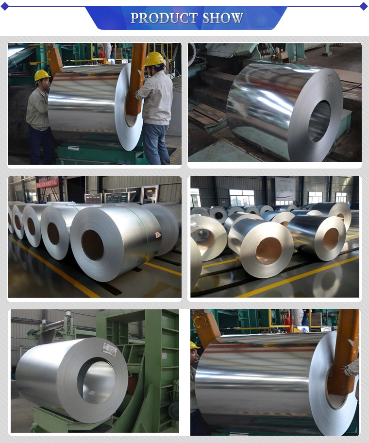 Zinc Coated Dx51d 0.4*1000 High Strength Spangle Surface China Manufacturer Supplier Galvanzied Steel Coils Gi