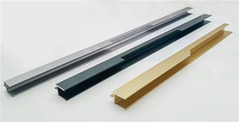 Customized Aluminum Profiles Aluminium Handle Frame in Color Anodizing with CNC Machining